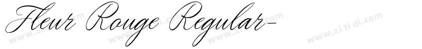 Fleur Rouge Regular字体转换 Fleur Rouge Regular字体转换